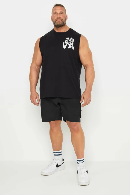 Image of BadRhino BadRhino Men Crinkle Nylon Cargo Shorts in Black Size: 4X-Large Black 4XL Male 5063111340071