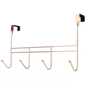 Image of Over Door 4 Coat Hooks Rose Gold M&W - Rose Gold