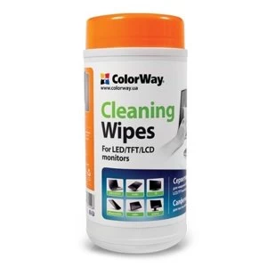 Image of ColorWay Cleaning Wipes for LCD and TFT Screens 100 sheets