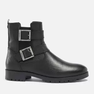 Image of Barbour Marina Leather Biker Boots - UK 7