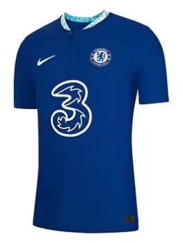 Image of Nike Chelsea Mens 22/23 Home Short Sleeved Vapor Shirt, Blue Size XL Men