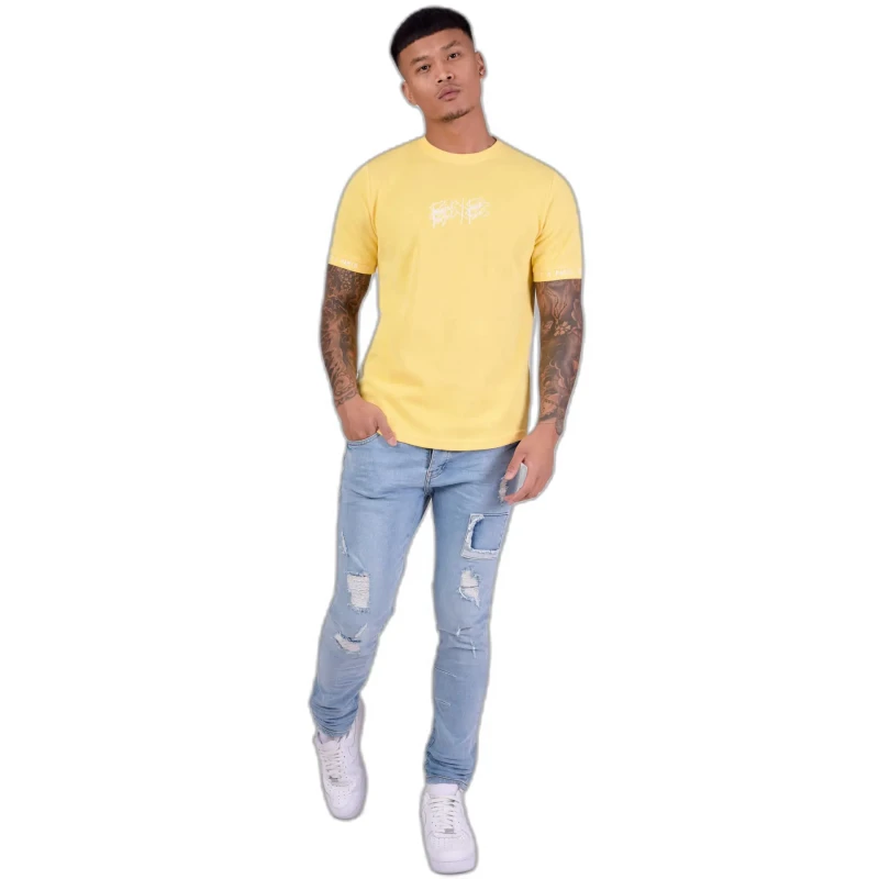 Image of Project X Paris T-Shirt Project X Paris Style maille Soft Jaune Male S