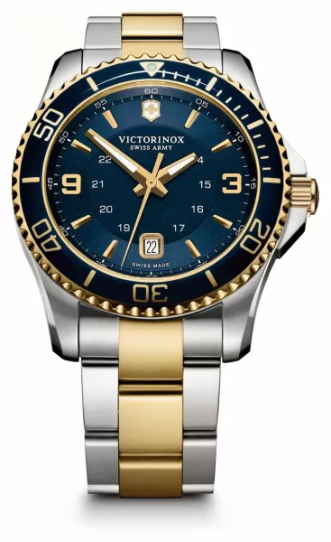 Image of Victorinox 241789 Mens Maverick Two-Tone Stainless Steel/ Watch