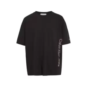 Image of Calvin Klein Jeans Gradient Institutional Tee Ss - Black