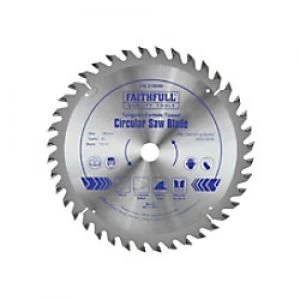 Image of Faithfull TCT Circular Saw Blade 180 x 16 x 40T