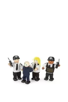 Image of Tidlo Wooden Police Officers and Prisoner Set