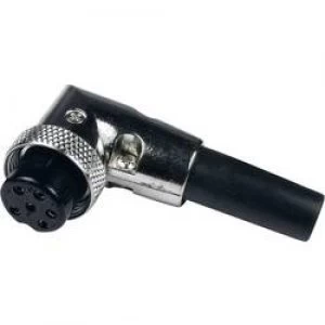 Image of Mini DIN connector Socket right angle Number of pins 4 Silver Cliff FC684224R