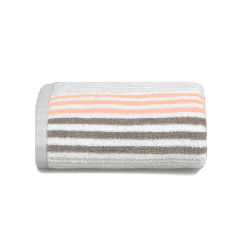 Image of Allure Bath Fashions Merlin Striped Hand Towel - Blush Pink
