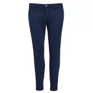 Image of SOLS Womens/Ladies Jules Chino Trousers (6) (French Navy)