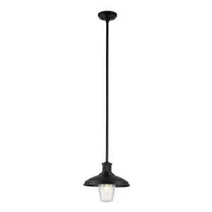 Image of Kichler Allenbury Outdoor Pendant Ceiling Light Textured Black, IP44
