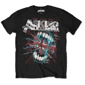Image of Asking Alexandria - Flag Eater Unisex Medium T-Shirt - Black
