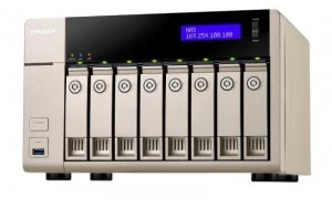 Image of QNAP TVS-863+ (8GB RAM) 8 Bay Desktop NAS Enclosure