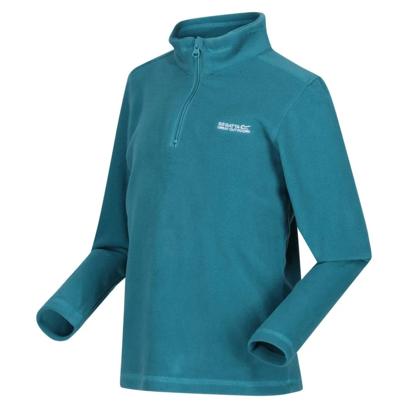 Image of Regatta Hot Shot II Half-Zip Fleece - Blue Blue 3 - 4 Years