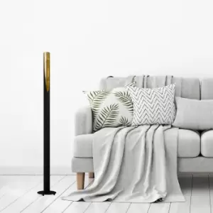 Image of Eglo Barbotto Floor Lamp - Black & Gold