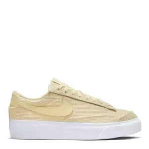 Image of Nike Blazer Low Platform Womens Shoes - Yellow