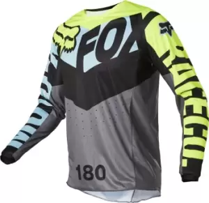 Image of FOX 180 Trice Motocross Jersey, grey-blue, Size L, grey-blue, Size L