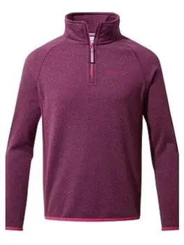 Image of Craghoppers Girls Gibb Half Zip Fleece - Purple, Purple, Size 13 Years, Women