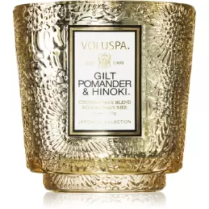 Image of Voluspa Japonica Holiday Gilt Pomander & Hinoki Scented Candle 71g