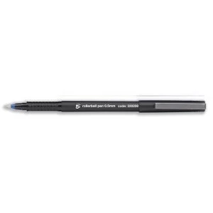 Image of 5 Star Office Rollerball Pen Fine 0.5mm Tip 0.3mm Line Blue Pack 12