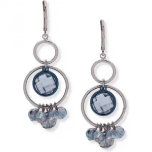 Image of Ladies Anne Klein Silver Plated Only A Dream Earrings