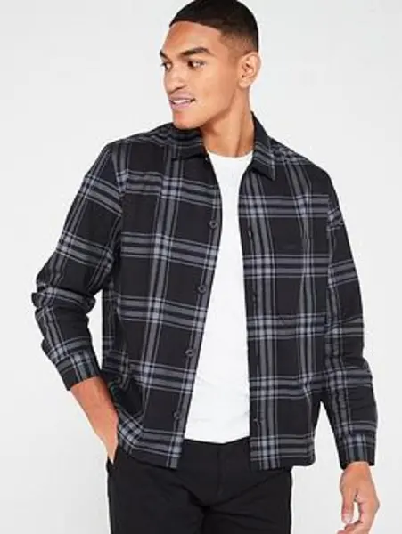 Image of Calvin Klein TWILL GRAPHIC CHECK OVERSHIRT - Size S