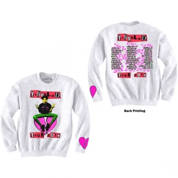 Image of Yungblud - Tour Unisex Medium Sweatshirt - White