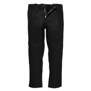 Image of Biz Weld Mens Flame Resistant Trousers Black Extra Large 34"