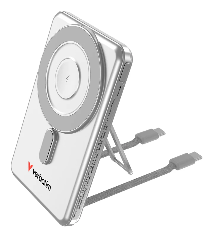 Image of Verbatim Charge'n'Go 2C Power Bank 5000 mAh Silver