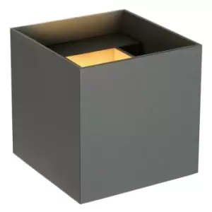 Image of Lucide XIO - Up Down Wall Light - LED Dim. - G9 - 1x4W 2700K - Grey