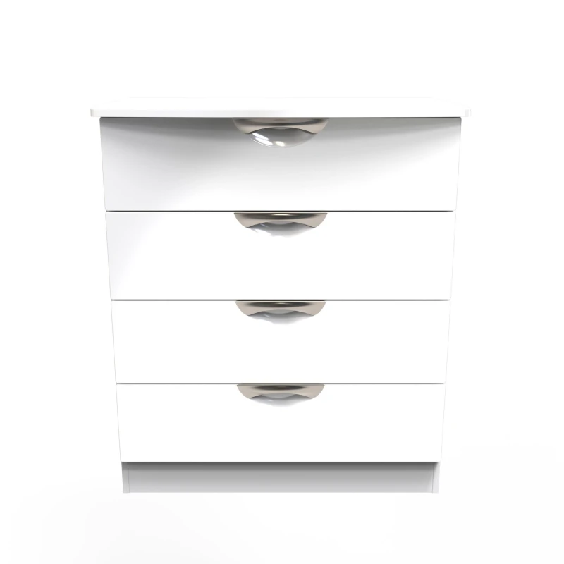 Image of Ready Assembled 2 U Holborn 4 Drawer Chest (Ready Assembled) in White Size: Medium White Unisex Medium