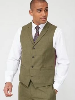 Image of Skopes Standard Moonen Waistcoat - Olive Check