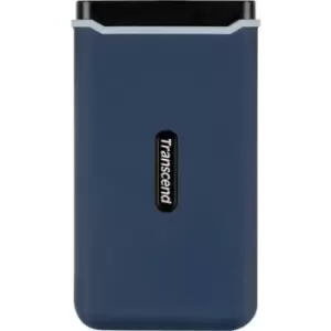 Image of Transcend ESD370C 1TB 2.5 external hard drive USB-C Marine blue TS1TESD370C
