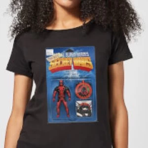 Image of Marvel Deadpool Secret Wars Action Figure Womens T-Shirt - Black - S