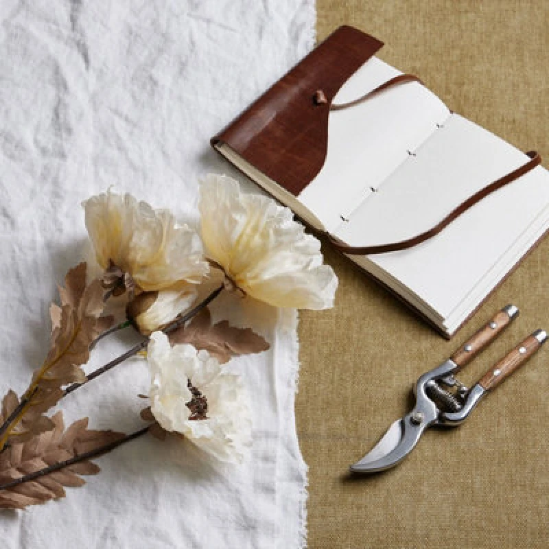 Image of Love Lace Large White Poppy Stem Artificial Flower White