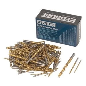 Image of Erbauer HSS Drill bit trade pack L110mm 150 Set 1 6 mm