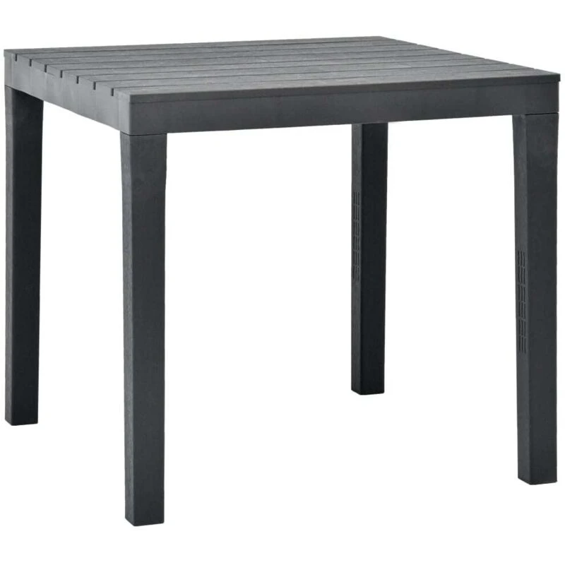 Image of VIDAXL Garden Table Anthracite 78x78x72cm Plastic Vidaxl 8719883859675