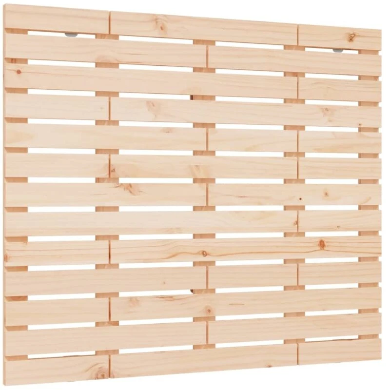 Image of Vidaxl Wall Headboard 106X3X91.5cm Solid Wood Pine, Brown 824663