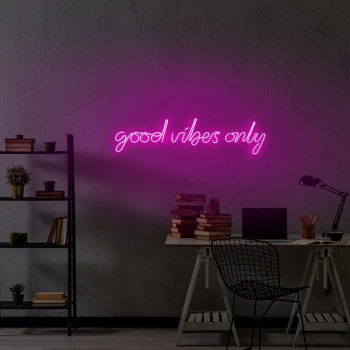 Image of Good Vibes Only - Pink Pink Wall Lamp