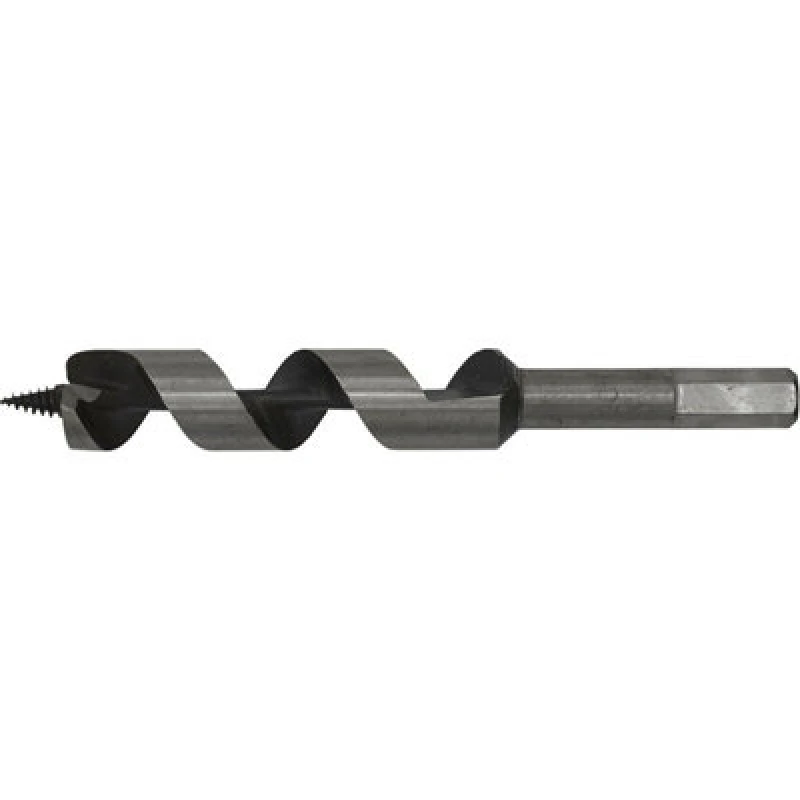 Image of Loops 20 x 155mm Hardened Auger Wood Drill Bit - Hexagonal Shank - Woodwork Timber Multi