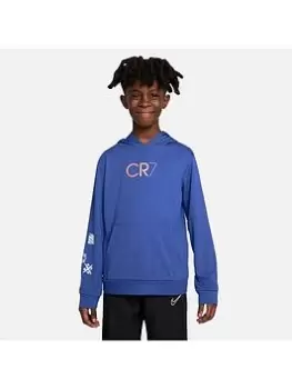 Image of Boys, Nike Youth Cr7 Dry Hoodie Po - Blue Size XL