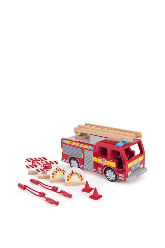 Image of Tidlo Fire Engine Toy Red