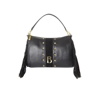 Image of Biba BIBA Fringe Shoulder Bag - Black