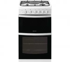 Image of Indesit ID5G00KCW Double Oven Gas Cooker
