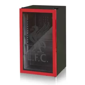 Image of Swan SR12030LIVRN 80L Liverpool Glass Fronted Under Counter Fridge - Red