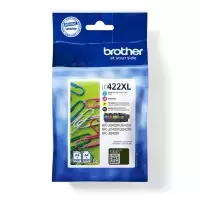 Image of Brother LC422XLVAL High Capacity Black and Colour Ink Cartridge 4 Pack (Original)