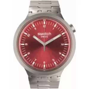 Image of Unisex Swatch Scarlet Shimmer Big Bold Irony Watch