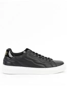 Image of Barbour International Glendale Lace Trainers - Black, Size 7, Men