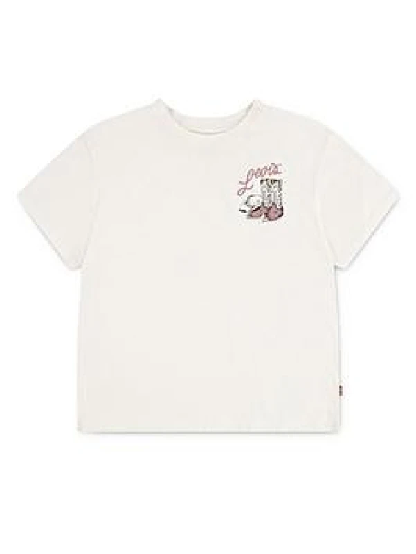 Image of LEVI'S KIDS Chest Logo Print T-Shirt with Short Sleeves White Baby 5Y (108CM);6Y (114CM);8Y (126CM);10Y (138CM);12Y (150CM);14Y (162CM);16Y (174CM)