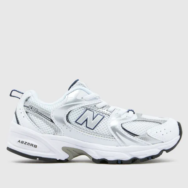 Image of New Balance white 530 Junior trainers White UK 13 (EU 32)