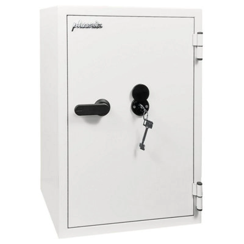 Image of Phoenix Safe Company Phoenix Fortress Pro Ss1463K Security Safe In Scratch-Resistant White Paint With Double-Bitted Key Lock